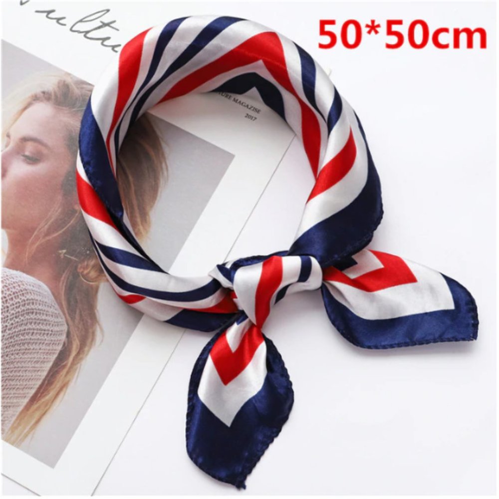 Silky Square Scarf for All Purpose